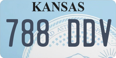KS license plate 788DDV