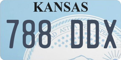 KS license plate 788DDX