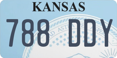 KS license plate 788DDY