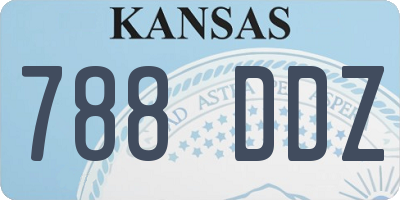 KS license plate 788DDZ