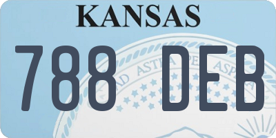 KS license plate 788DEB