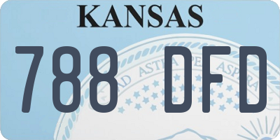 KS license plate 788DFD