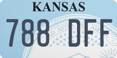 KS license plate 788DFF