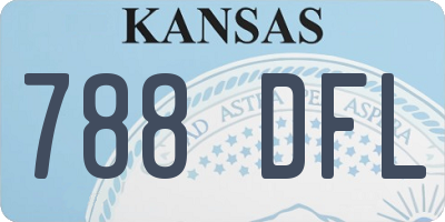 KS license plate 788DFL