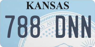 KS license plate 788DNN