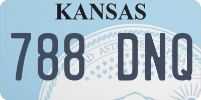 KS license plate 788DNQ