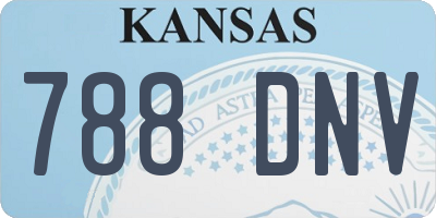 KS license plate 788DNV