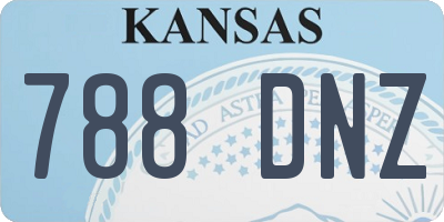 KS license plate 788DNZ