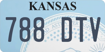 KS license plate 788DTV