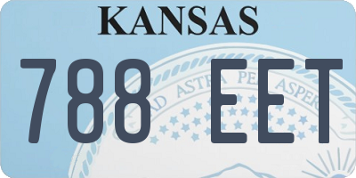 KS license plate 788EET
