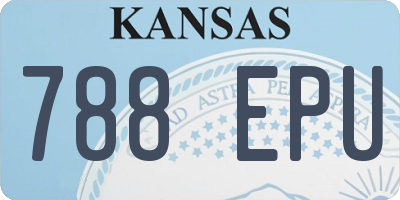 KS license plate 788EPU