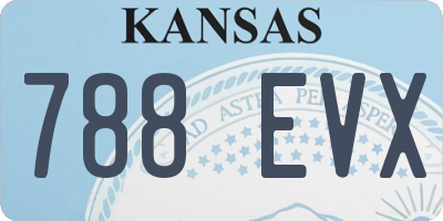 KS license plate 788EVX