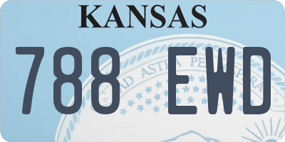 KS license plate 788EWD