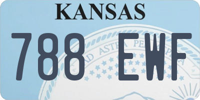 KS license plate 788EWF