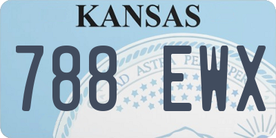 KS license plate 788EWX