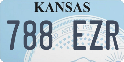 KS license plate 788EZR