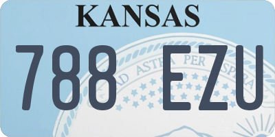 KS license plate 788EZU
