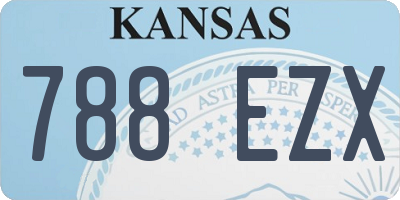KS license plate 788EZX