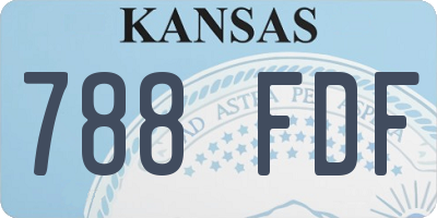 KS license plate 788FDF