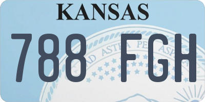 KS license plate 788FGH