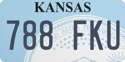 KS license plate 788FKU