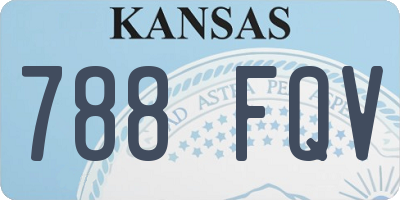 KS license plate 788FQV
