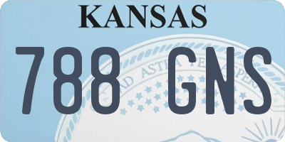 KS license plate 788GNS