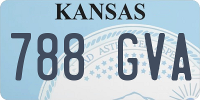 KS license plate 788GVA