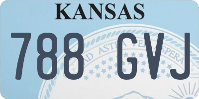 KS license plate 788GVJ