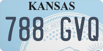 KS license plate 788GVQ