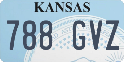 KS license plate 788GVZ
