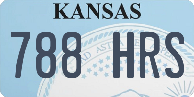 KS license plate 788HRS