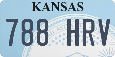 KS license plate 788HRV