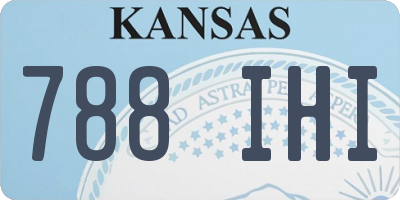 KS license plate 788IHI
