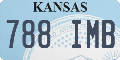 KS license plate 788IMB
