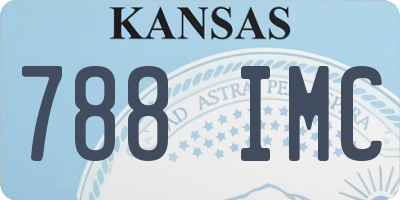 KS license plate 788IMC