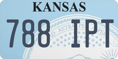 KS license plate 788IPT