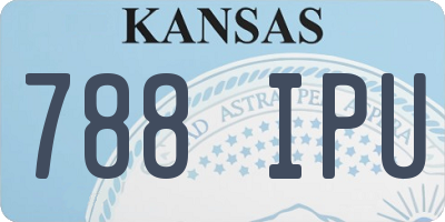 KS license plate 788IPU