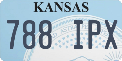 KS license plate 788IPX