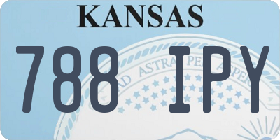 KS license plate 788IPY