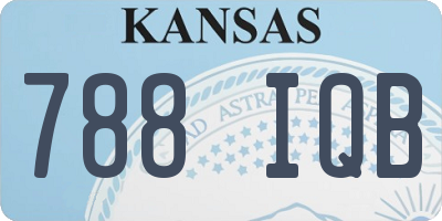 KS license plate 788IQB