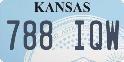 KS license plate 788IQW