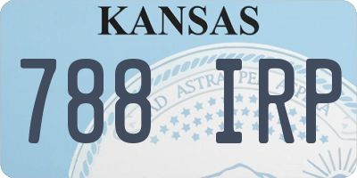 KS license plate 788IRP