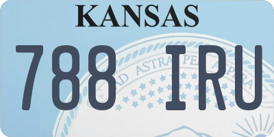 KS license plate 788IRU