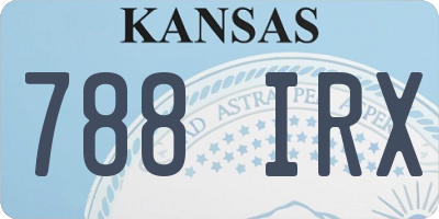 KS license plate 788IRX