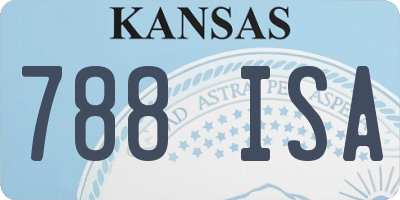 KS license plate 788ISA