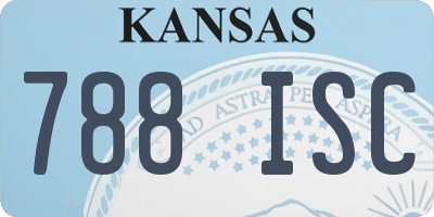 KS license plate 788ISC