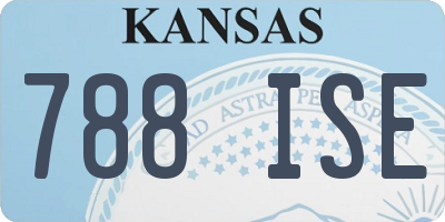 KS license plate 788ISE