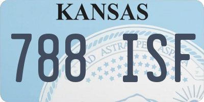KS license plate 788ISF