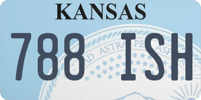 KS license plate 788ISH